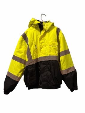 Uline High Visibility Safety Jacket Yellow and Black
